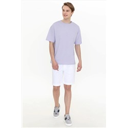 Erkek Beyaz Dokuma Şort