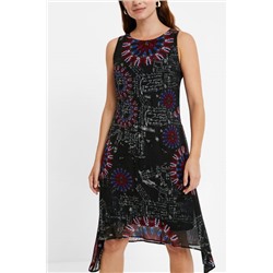 Vestido asimétrico viscosa