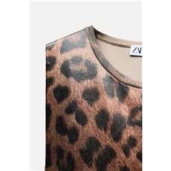 VESTIDO PUNTO FOIL ESTAMPADO ANIMAL