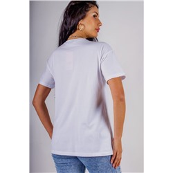 Футболка "Guess" с треугольником стразы, камешки, бусины