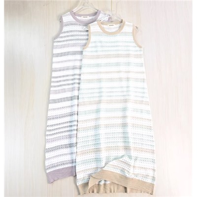 Женское повседневное платье миди без рукавов