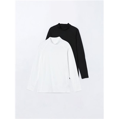 PACK OF 2 HIGH NECK THERMAL SPORTS TOPS