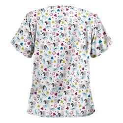 UA Fall Favorite Silver Scrub Top