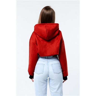 Свитшот 4 оверсайз короткий