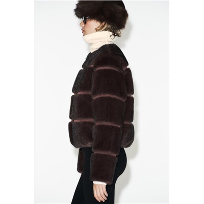 SHORT FAUX FUR COAT HEIQ XREFLEX™ SKI COLLECTION