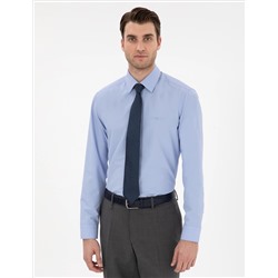 Mavi Slim Fit Uzun Kollu Basic Gömlek
