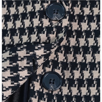 Женский мягкий, эластичный пиджак с рисунком «гусиная лапка»