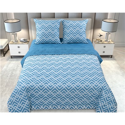 Комплект постельного белья с одеялом и стеганными наволочками Бьерн, перкаль