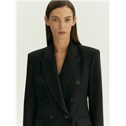 Двубортный жакет из костюмной шерсти, ML744/voyla