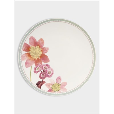 Тарелка обеденная, 27 см, розовая, Primula