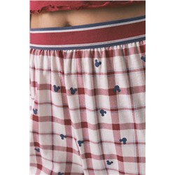 Pijama largo algodón Mickey rojo