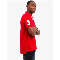 MULTI COLOR BIG LOGO SOLID POLO SHIRT