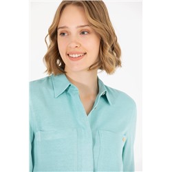 Kadın Mint Dokuma Elbise