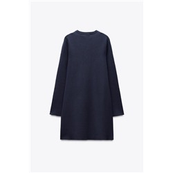 PLAIN KNIT MINI DRESS