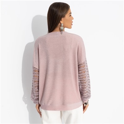 Свитшот нарядный, Роскошь без пафоса (розовый)