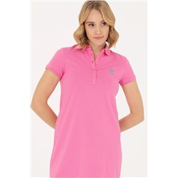 Kadın Pembe Örme Elbise