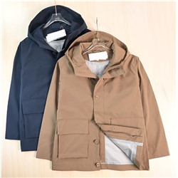 Мужская водоотталкивающая куртка с капюшоном ЛАКОСТ*Е