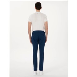 İndigo Slim Fit Beli Lastikli Kanvas Pantolon