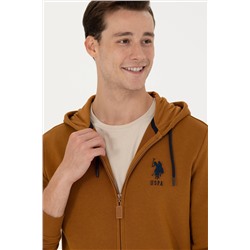 Erkek Coconut Kapüşonlu Örme Hırka