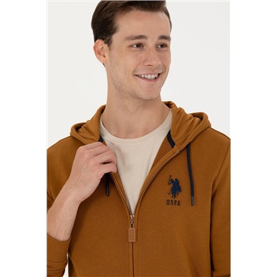 Erkek Coconut Kapüşonlu Örme Hırka