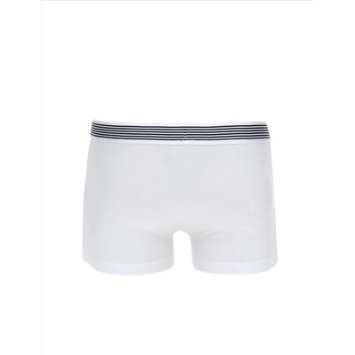 Beyaz Pamuk Modal Karışımlı 3'lü Boxer