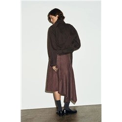 Женская юбка на запах с ассиметричной подолом  ЗАР*А