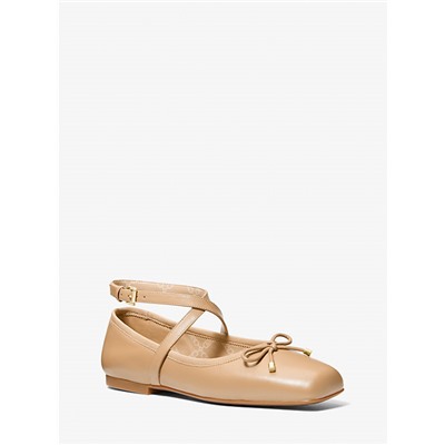 MICHAEL Michael Kors Collette Leather Ballet Flat