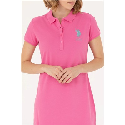 Kadın Pembe Örme Elbise