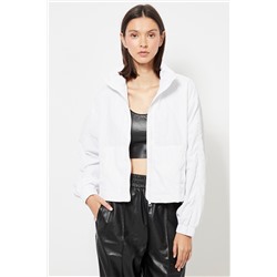 Cortavientos con capucha - Blanco