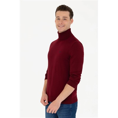 Erkek Bordo Basic Kazak