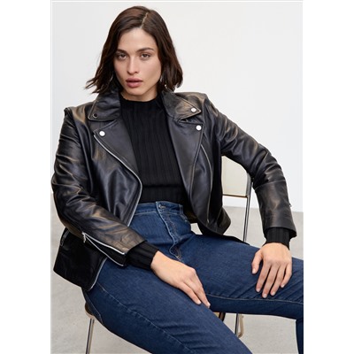 Jeans skinny tiro alto