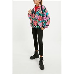 Chaqueta corta estampada