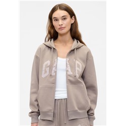 Relaxed Gap Logo Zip Hoodie