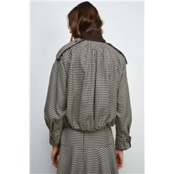 ZW COLLECTION CHECK BOMBER JACKET