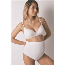 Sujetador "maternity" triangular relleno encaje blanco LOVELY