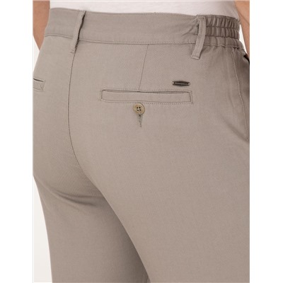Taş Regular Fit Beli Lastikli Kanvas Pantolon