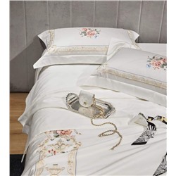 Скидки🎁  Комплект постельного с одеялом с вышивкой (3 расцветки)