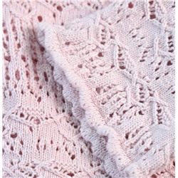 Женский  хлопковой  вязаный крючком ажурный свитер-поло