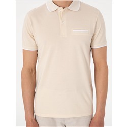 Bej Slim Fit Tişört