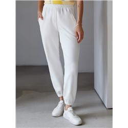 Брюки из тонкого премиального футера с эластаном