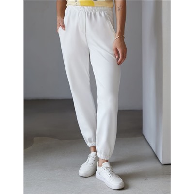 Брюки из тонкого премиального футера с эластаном