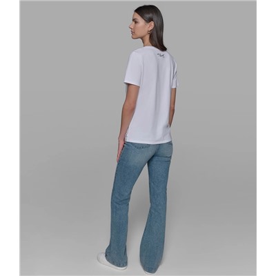 TONAL KARL SPARKLE LOGO TEE