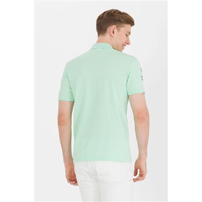 Erkek Mint Yeşili Basic Polo Yaka Tişört