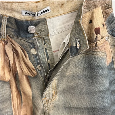 Женские оригинальные джинсовые брюки в стиле ретро   Acn*e Studio*s