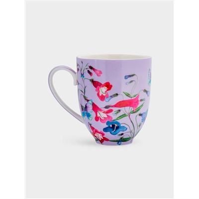 Кружка, 400 мл, с подставкой, Пенстемоны