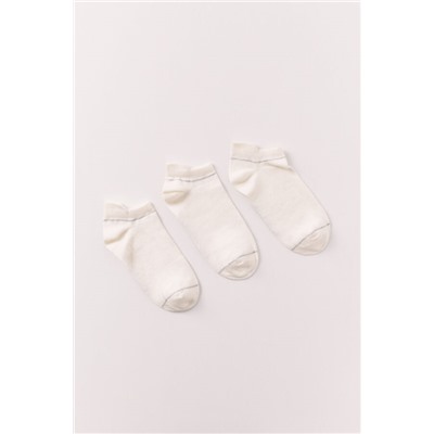 Pack 3 calcetines cortos deportivos blancos