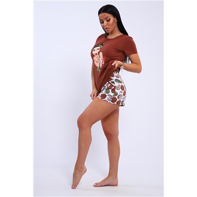 Пижама с шортами GIRL