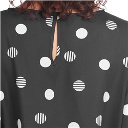 Damen Bluse mit großen Punkten