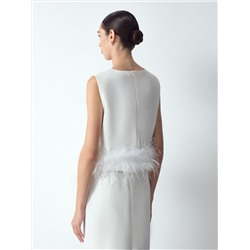 Топ с перьями, B3176/whiteswan