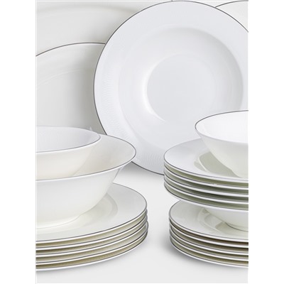 Сервиз обеденный, 6 перс, 27 пр, Айвори